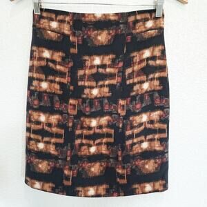 Elie Tahari for Nordstroms Black & Tan Pencil Skirt Size 2